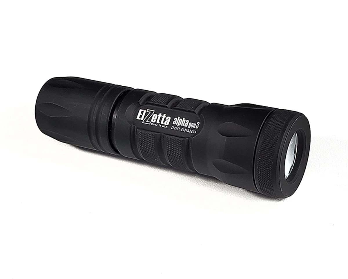 Amazon.co.jp: Elzetta Alpha Gen3 A-112: 1セル 懐中電灯 標準ベゼル